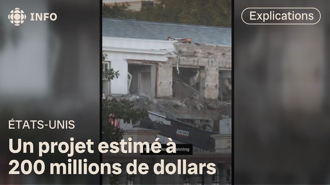 Une partie de la Maison-Blanche détruite pour la salle de bal de Donald Trump | Première ligne