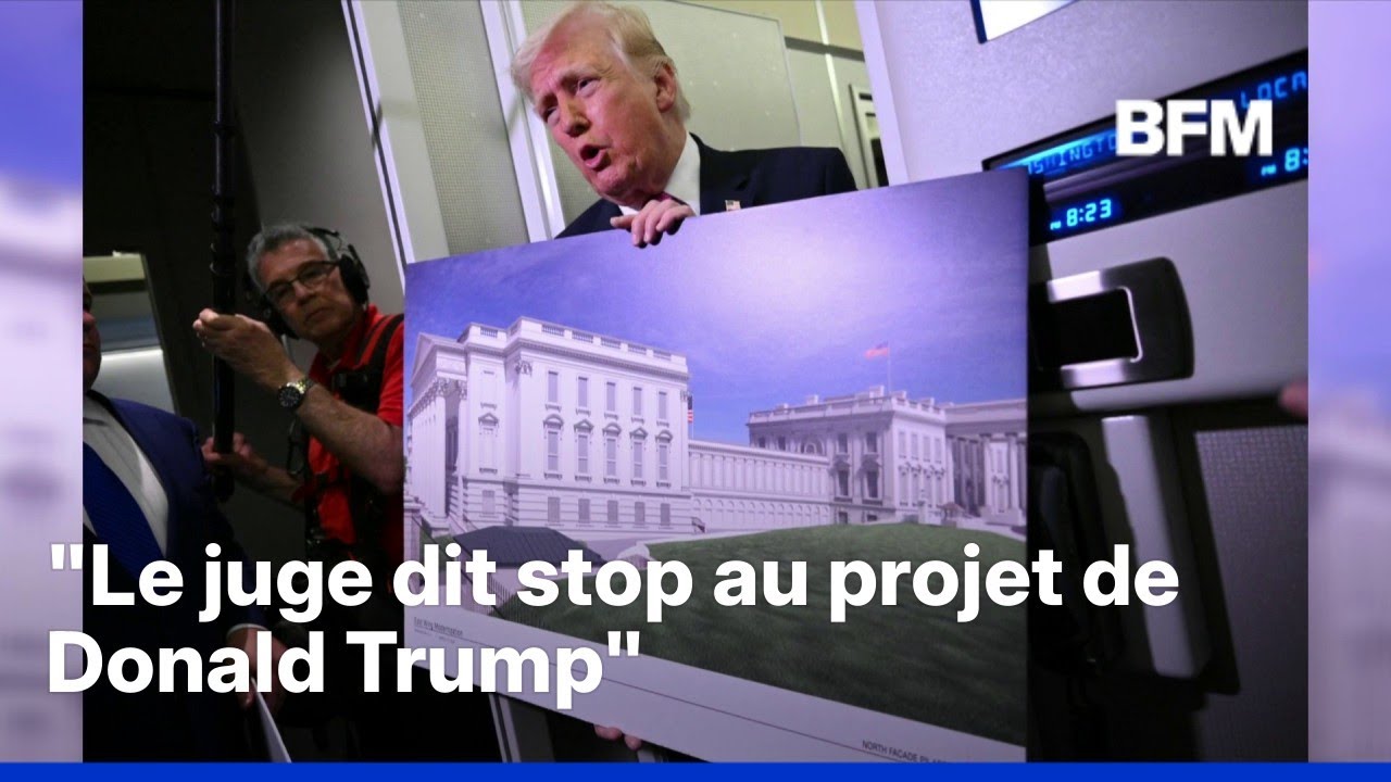 Un juge ordonne la suspension de la construction de la salle de bal de Trump à la Maison Blanche