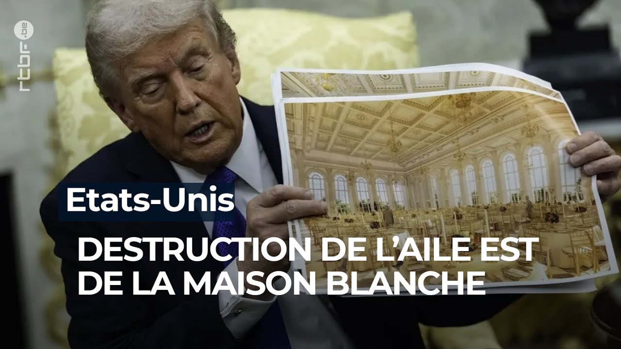 Maison Blanche : polémique autour de la future salle de bal de Donald Trump - RTBF Info