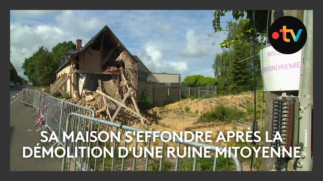 Sa maison s'effondre après la démolition d'une ruine mitoyenne