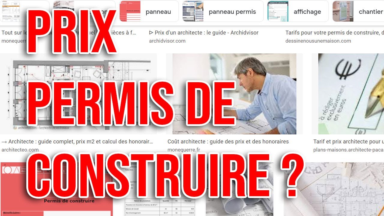 Quel est le prix d'un permis de construire ?