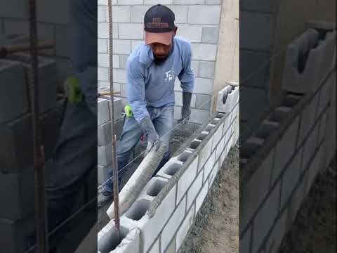 Technique de poser des parpaings