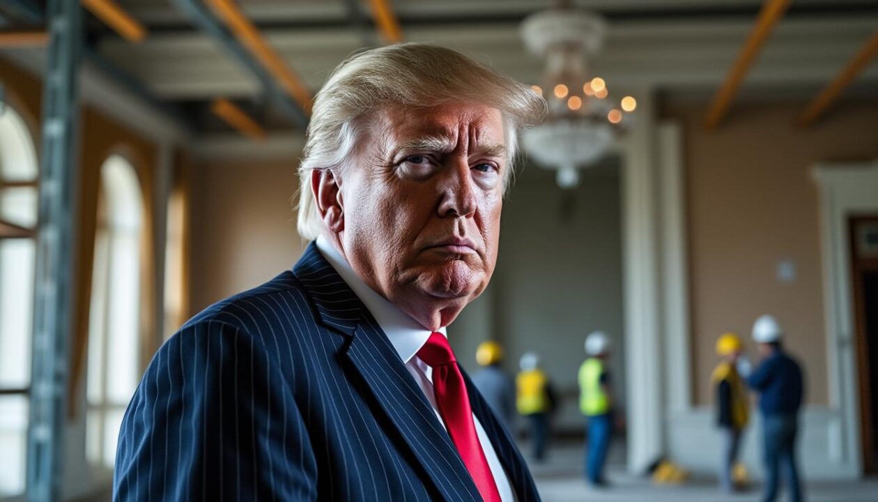 donald trump déclare qu'il est « trop tard » pour arrêter la construction de sa salle de bal et met en garde contre une catastrophe imminente pour la maison blanche.