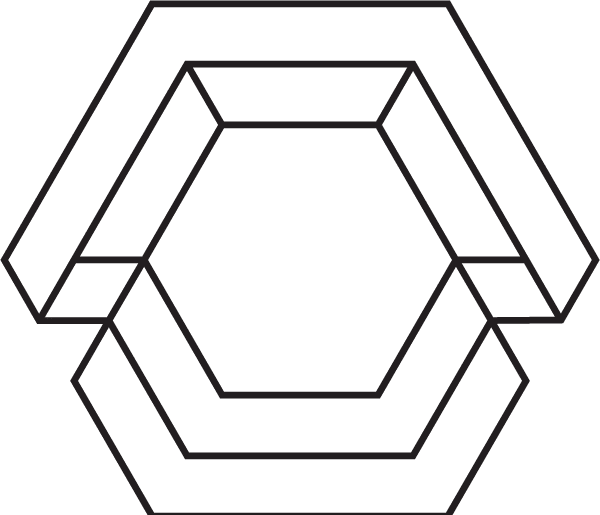 Pentagon building logo outline